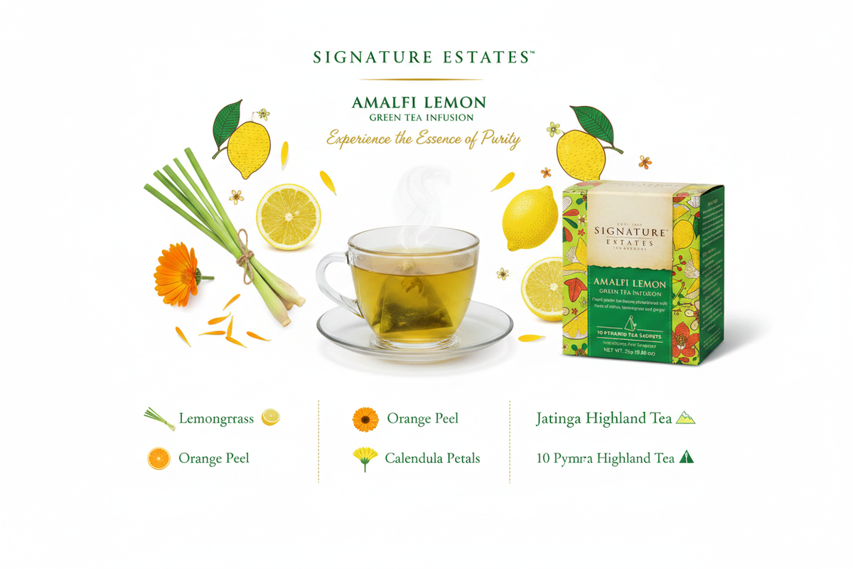 Amalfi Lemon Green Tea - Infographic