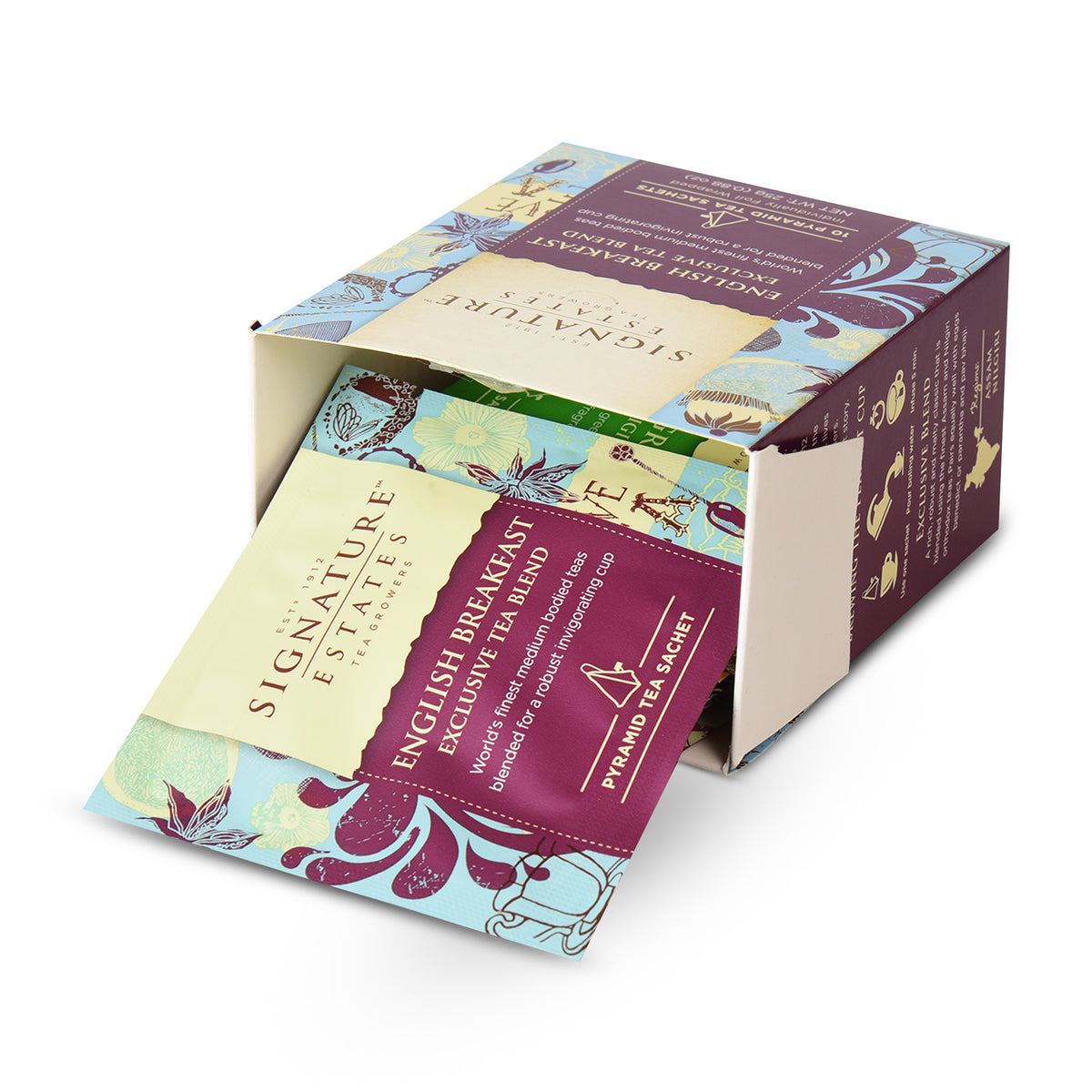 Signature Estates English Breakfast Exclusive Blend – 10 Pyramid Bags