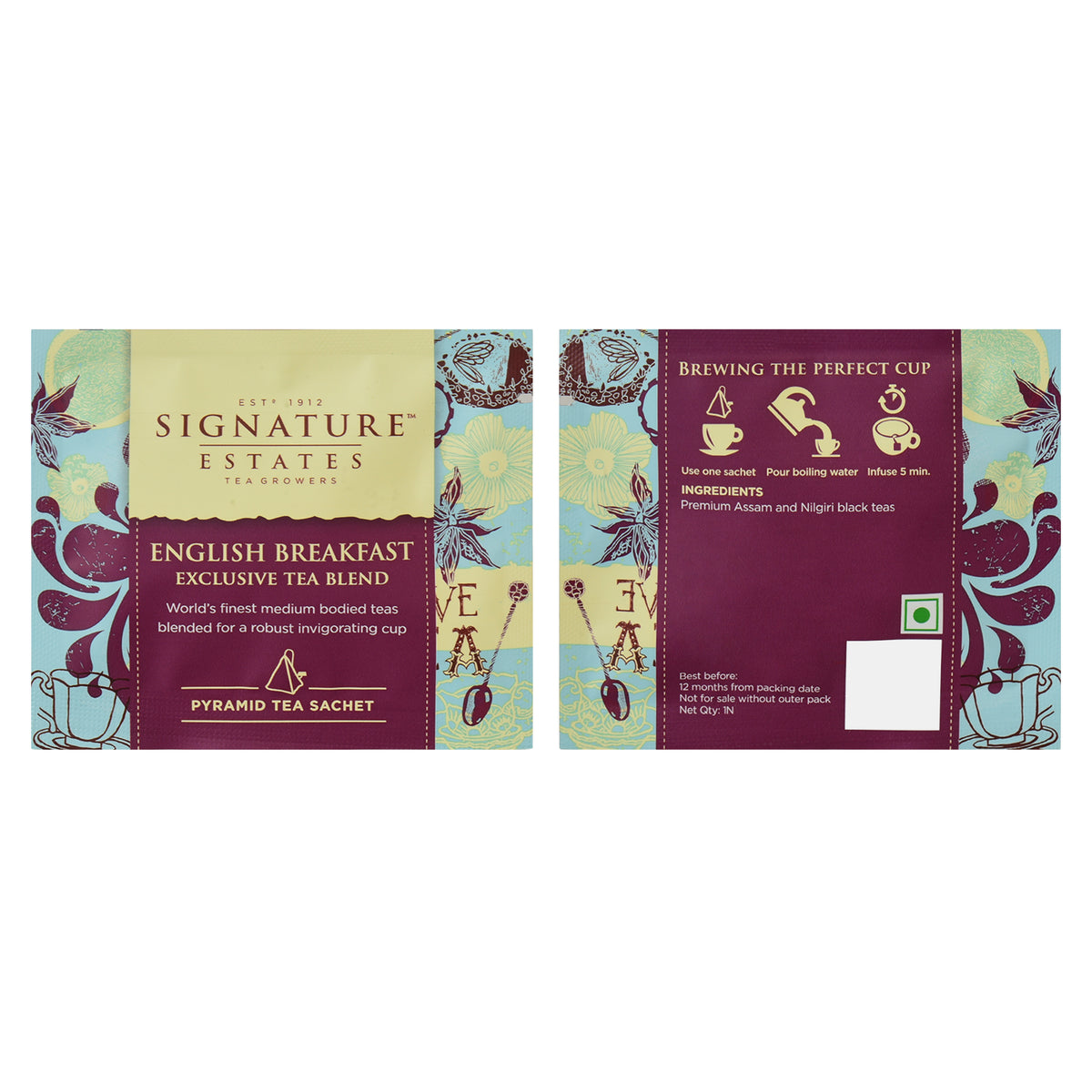 Signature Estates English Breakfast Exclusive Blend – 10 Pyramid Bags