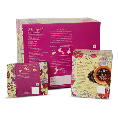 Signature Estates Earl Grey Nouveau Classic | Premium Earl Grey Tea | Bergamot & Lavender BlackTea | Classic Flavoured Black Tea | EarlGrey TeaBags | 50 Sachets