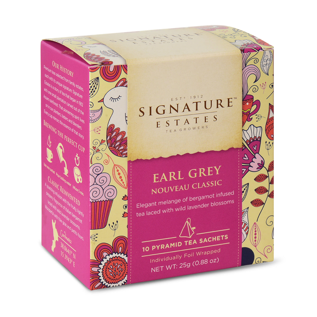 Signature Estates Earl Grey Nouveau with Bergamot & Lavender – 10 Pyramid Bags
