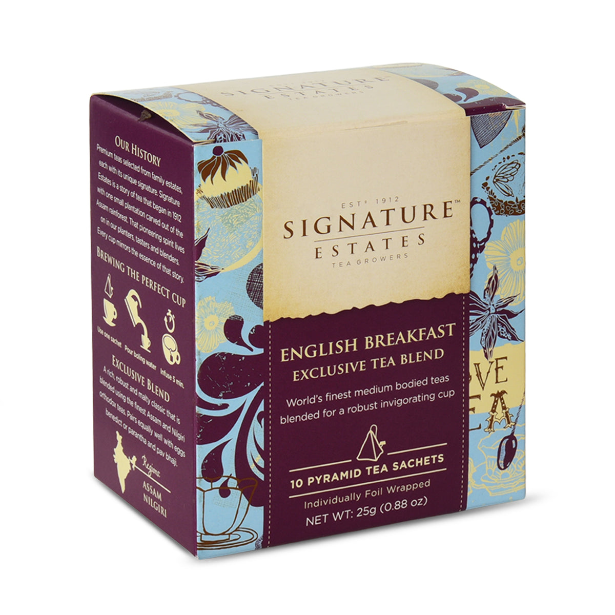 Signature Estates English Breakfast Exclusive Blend – 10 Pyramid Bags