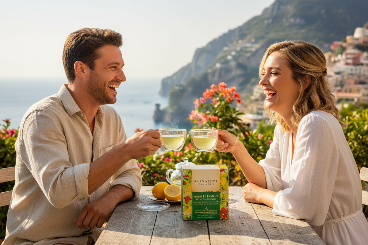 Amalfi Lemon Green Tea - European Couple