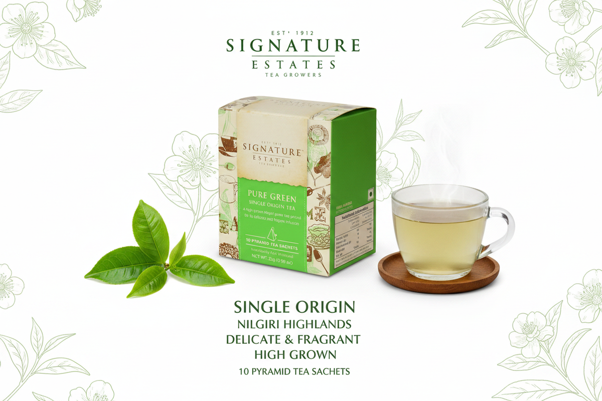 Pure Green Tea - Infographic